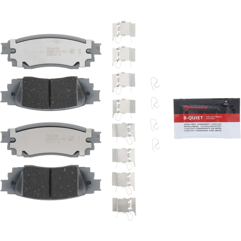 BREMBO Ceramic Rear Disc Brake Pad Set - P83160N