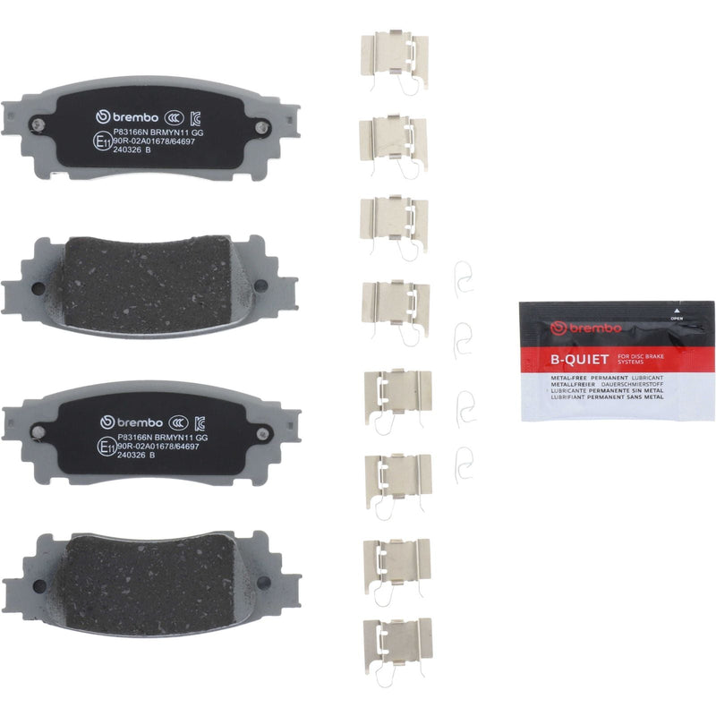 BREMBO Ceramic Rear Disc Brake Pad Set - P83166N