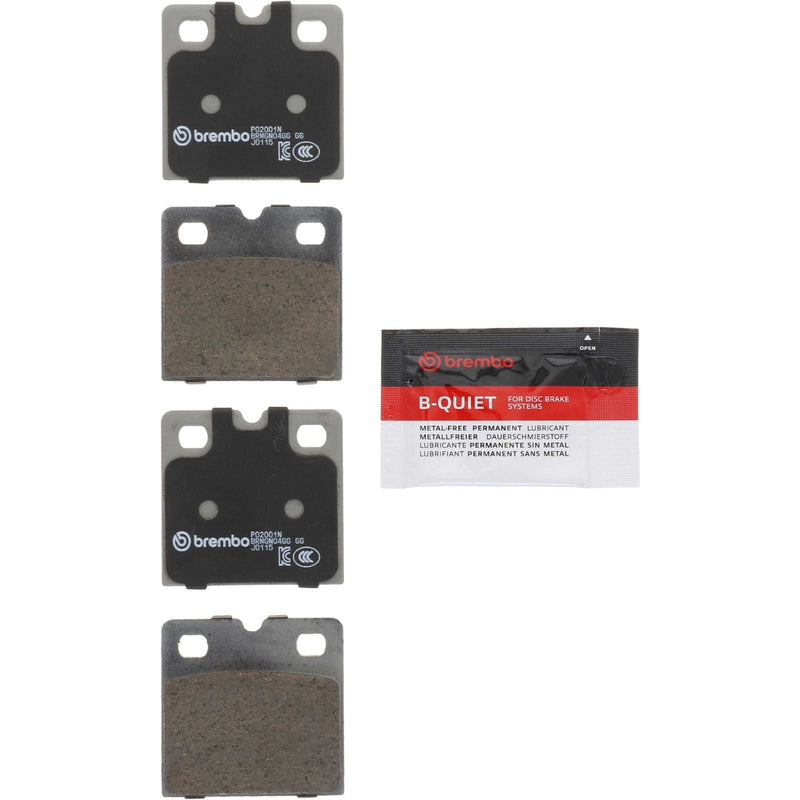 BREMBO Ceramic Rear Parking Brake Disc Brake Pad Set - P02001N