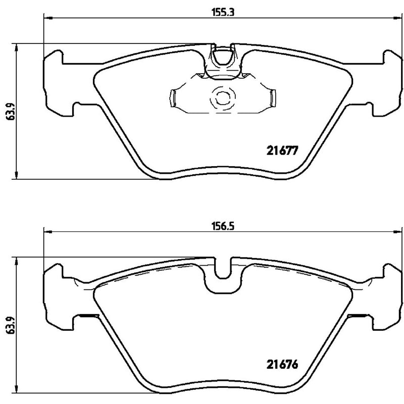 PRIME Low-Met Front Disc Brake Pad Set - P06022