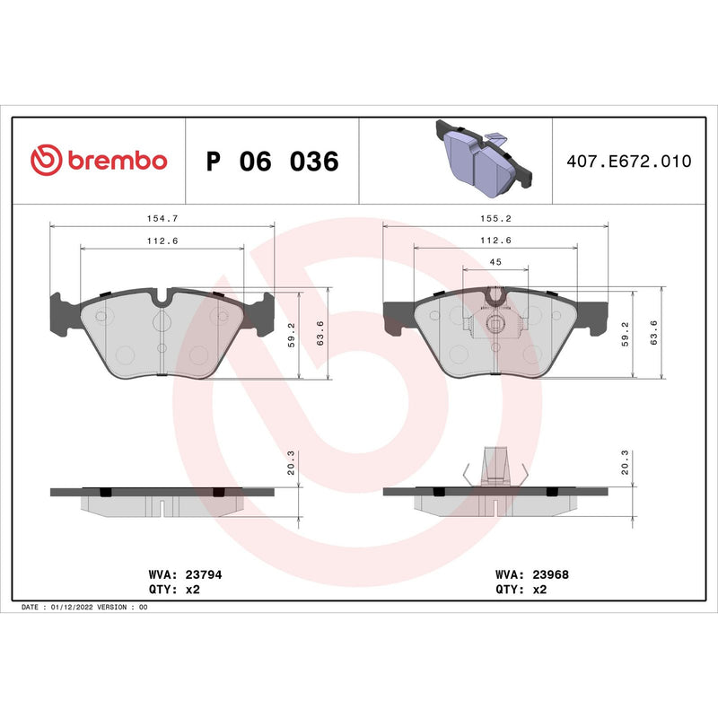 PRIME Low-Met Front Disc Brake Pad Set - P06036