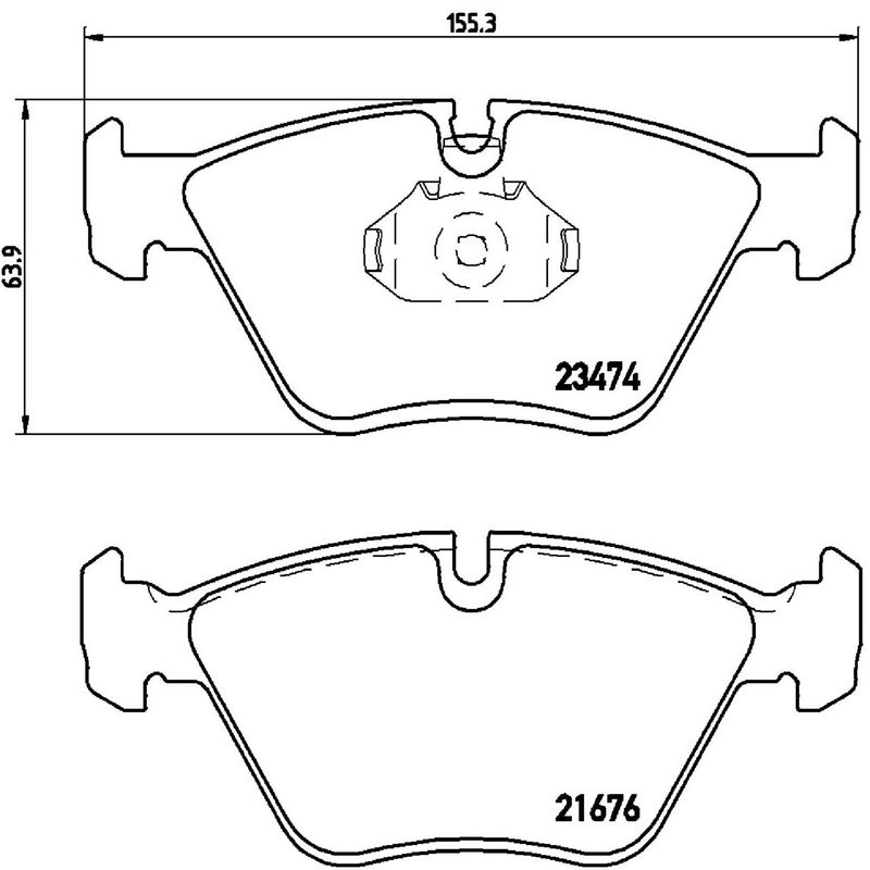 PRIME Low-Met Front Disc Brake Pad Set - P06042