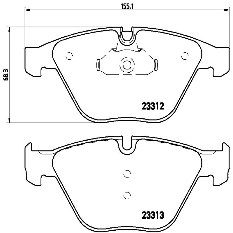 PRIME Low-Met Front Disc Brake Pad Set - P06054