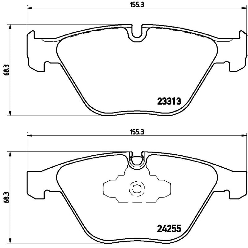 BREMBO Brake Pad Set P06055