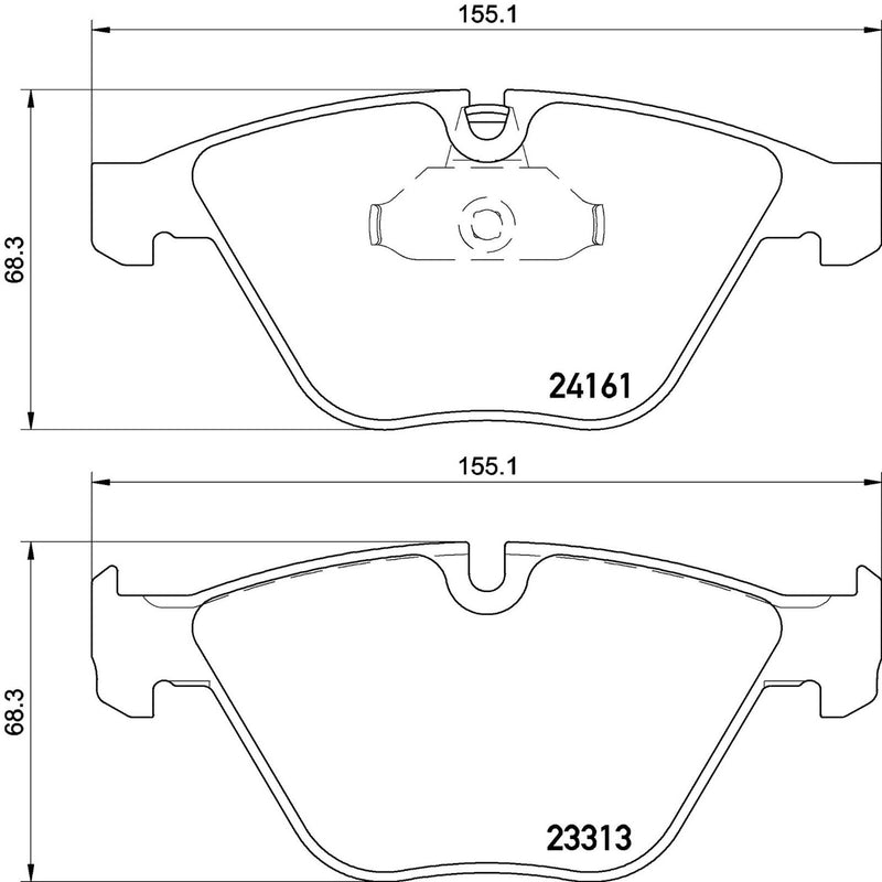 PRIME Low-Met Front Disc Brake Pad Set - P06081