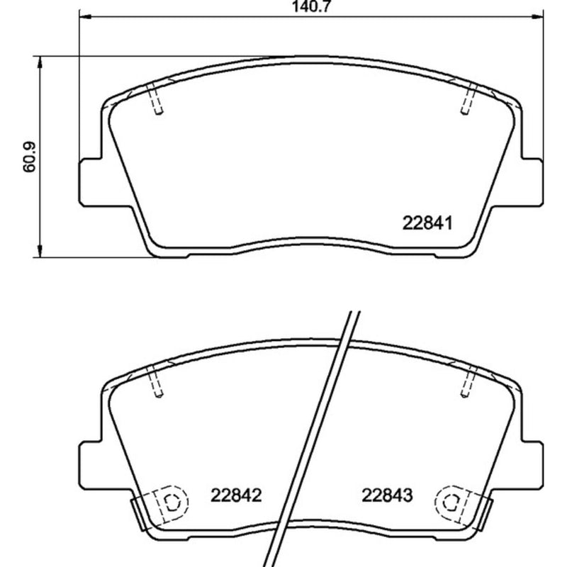 PRIME Low-Met Front Disc Brake Pad Set - P30108