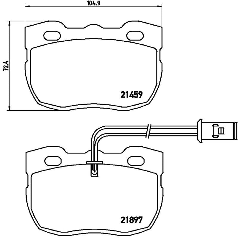 PRIME Low-Met Front Disc Brake Pad Set - P44004