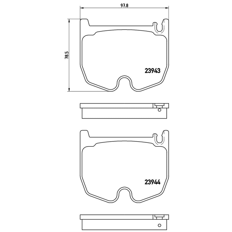 PRIME Low-Met Front Disc Brake Pad Set - P50062