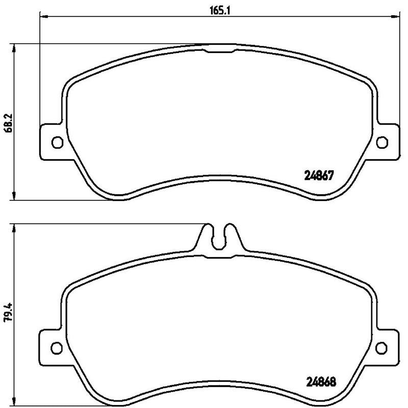 PRIME Low-Met Front Disc Brake Pad Set - P50086