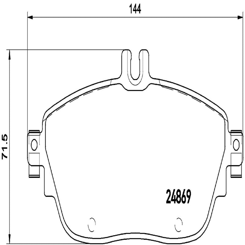 BREMBO Brake Pad Set P50093