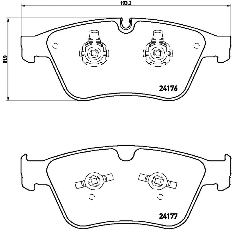 PRIME Low-Met Front Disc Brake Pad Set - P50105