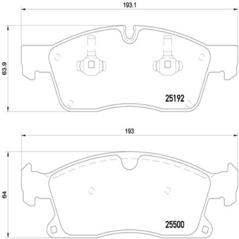 PRIME Low-Met Front Disc Brake Pad Set - P50108