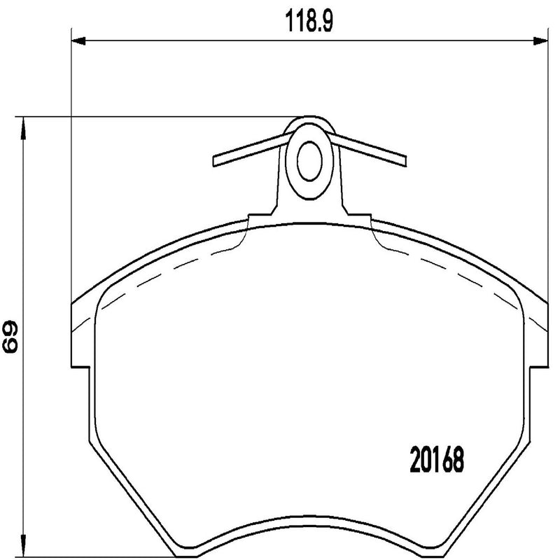 PRIME Low-Met Front Disc Brake Pad Set - P85011