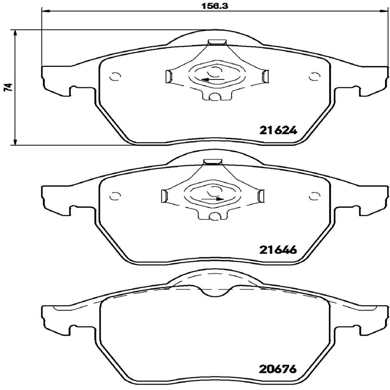 PRIME Low-Met Front Disc Brake Pad Set - P85036