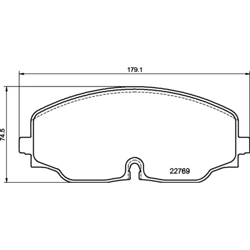 PRIME Low-Met Front Disc Brake Pad Set - P85176