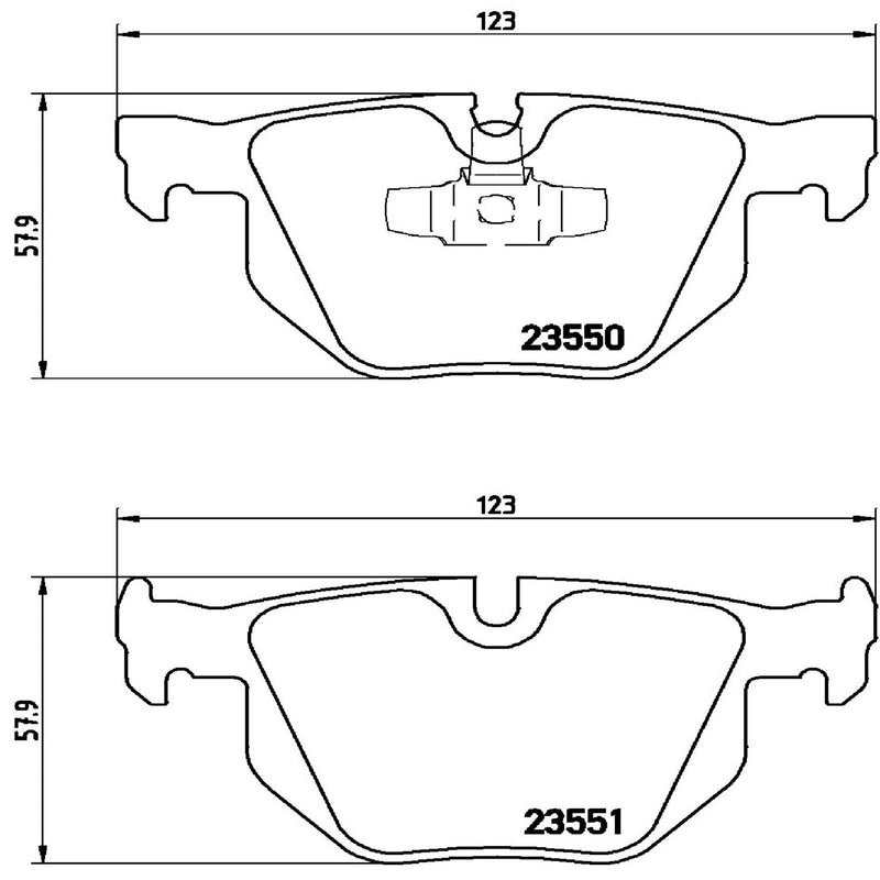 PRIME Low-Met Rear Disc Brake Pad Set - P06039