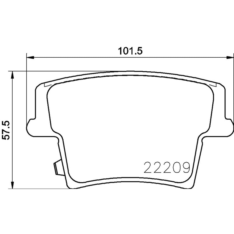 PRIME Low-Met Rear Disc Brake Pad Set - P11040