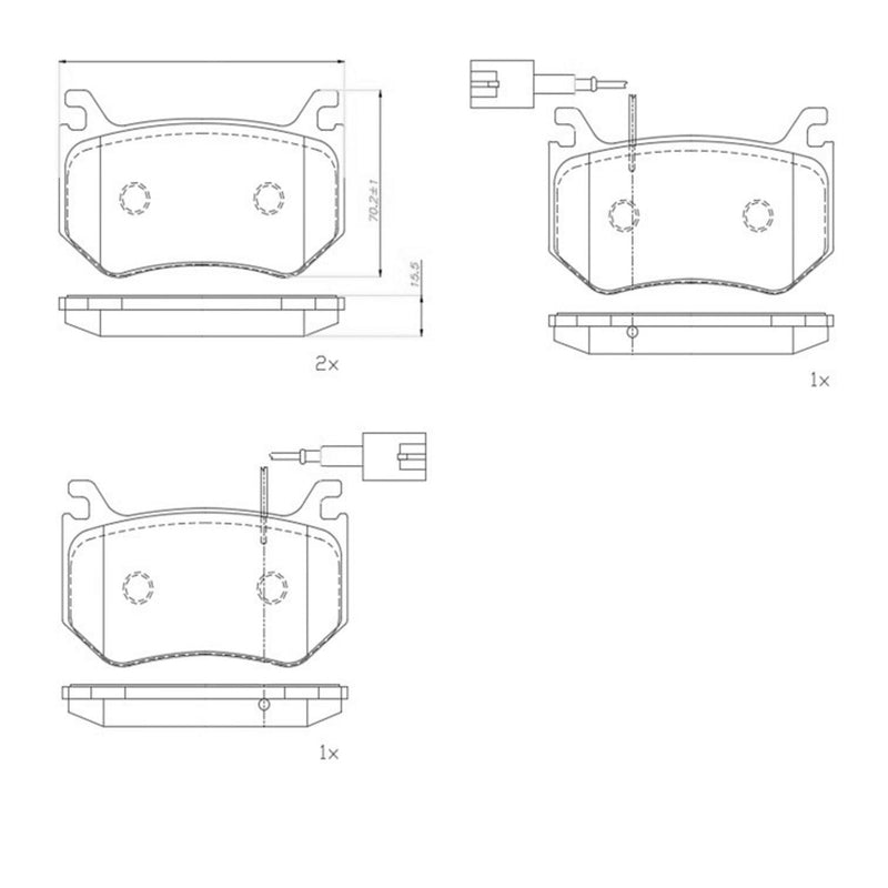 PRIME Low-Met Rear Disc Brake Pad Set - P23184