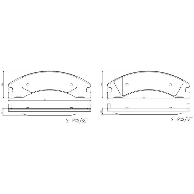 PRIME Low-Met Rear Disc Brake Pad Set - P24230