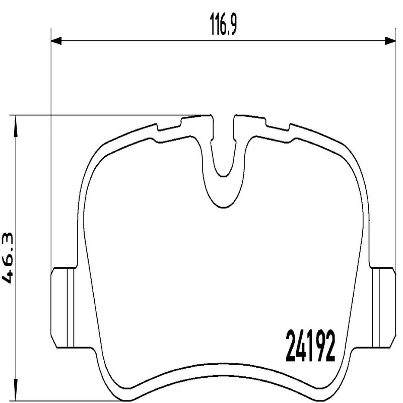 BREMBO Brake Pad Set P44013