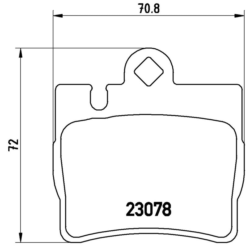 PRIME Low-Met Rear Disc Brake Pad Set - P50042