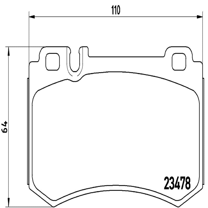 PRIME Low-Met Rear Disc Brake Pad Set - P50061