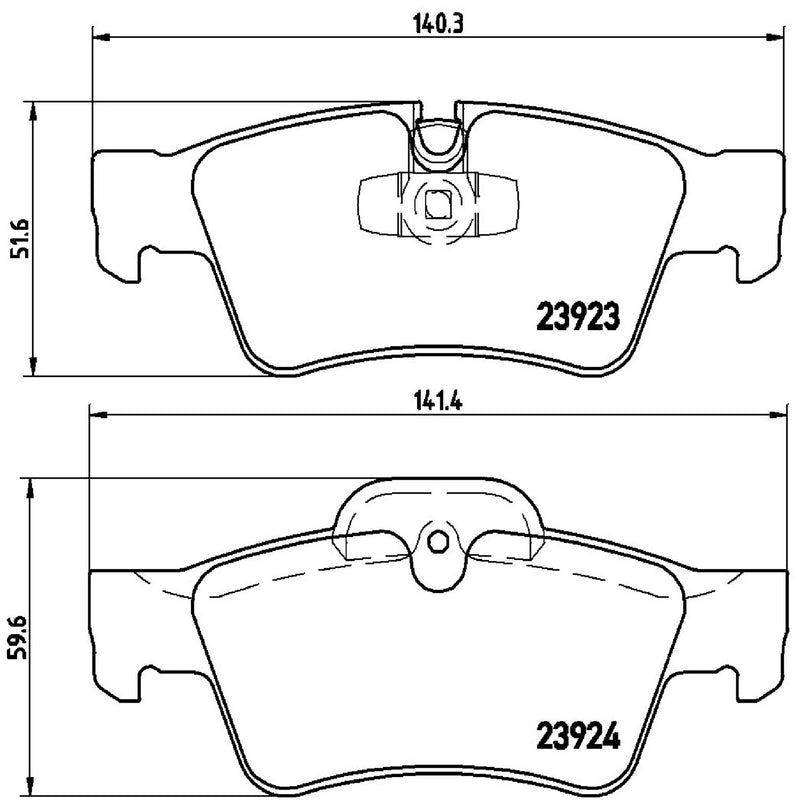 PRIME Low-Met Rear Disc Brake Pad Set - P50064