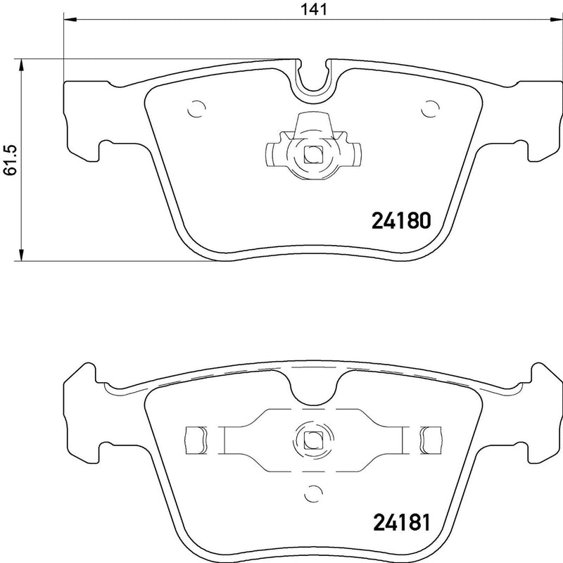 PRIME Low-Met Rear Disc Brake Pad Set - P50116