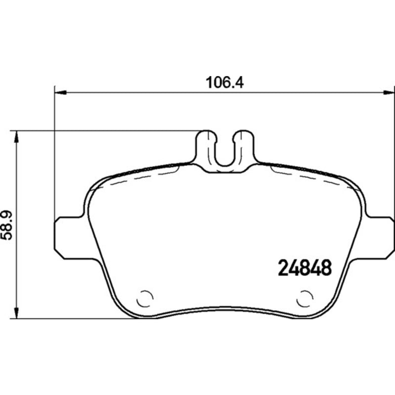PRIME Low-Met Rear Disc Brake Pad Set - P50135