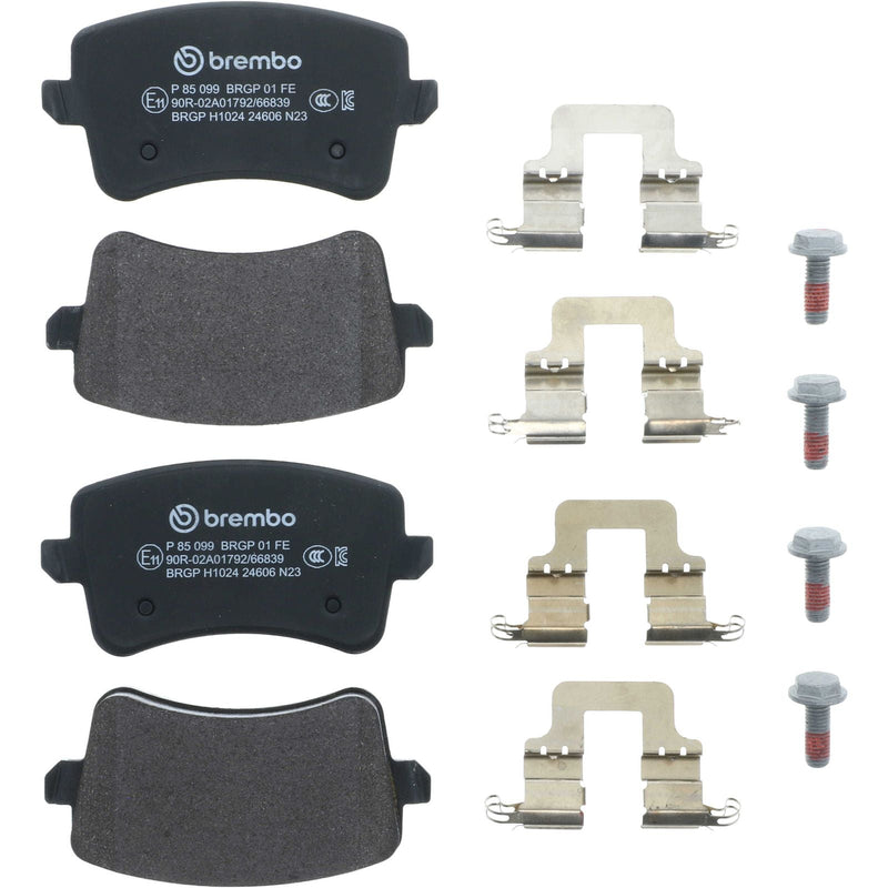 Brembo Premium Low-Met OE Equivalent Rear Brake Pad