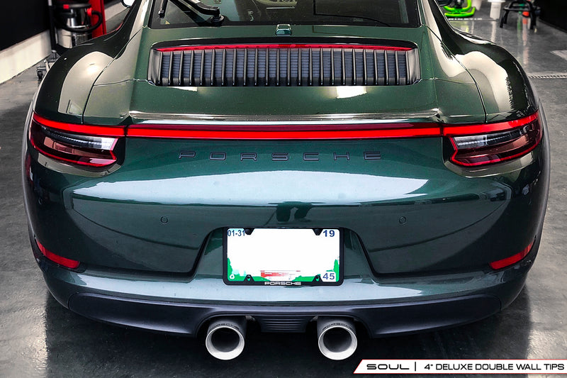 Porsche 991.2 Carrera (with PSE) SOUL Bolt On Exhaust Tips