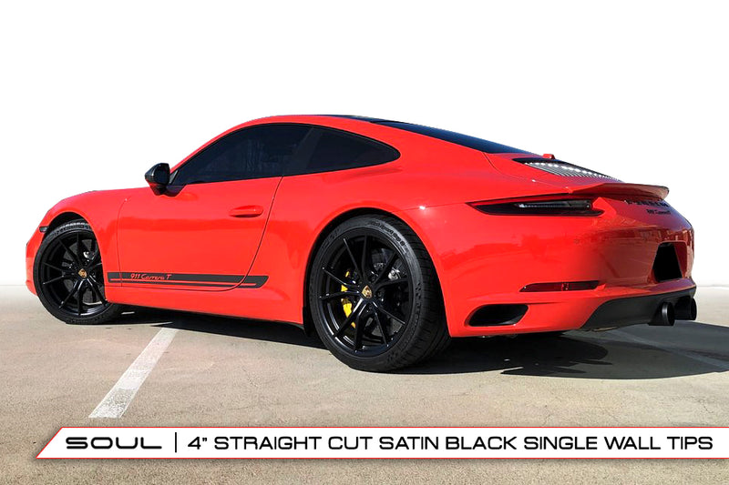 Porsche 991.2 Carrera (with PSE) SOUL Bolt On Exhaust Tips
