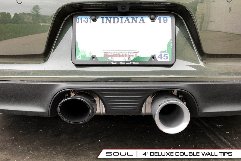 Porsche 991.2 Carrera (with PSE) SOUL Bolt On Exhaust Tips