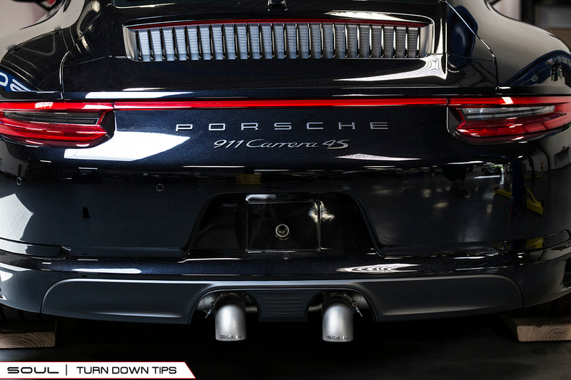 Porsche 991.2 Carrera (with PSE) SOUL Bolt On Exhaust Tips