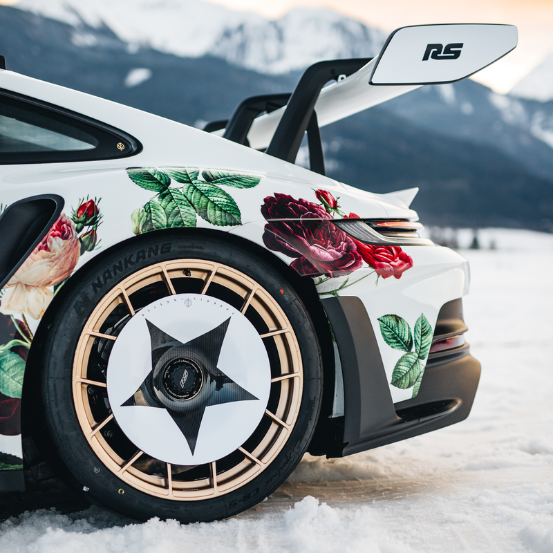 CARBON FIBER AERO DISCS for Porsche GT4 RS (718) - ALU wheels