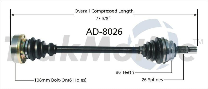 CV Axle Shaft – Front Driver Side