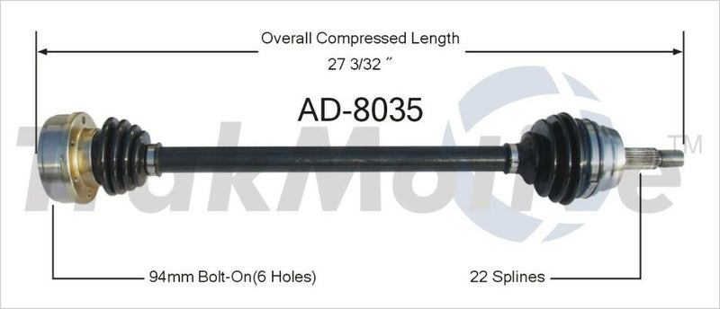CV Axle Shaft – Front Driver Side
