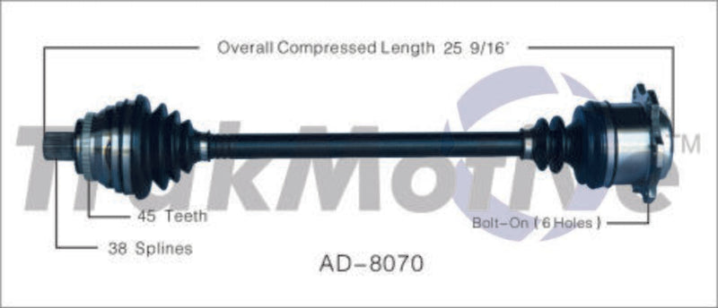 CV Axle Shaft – Front Passenger Side