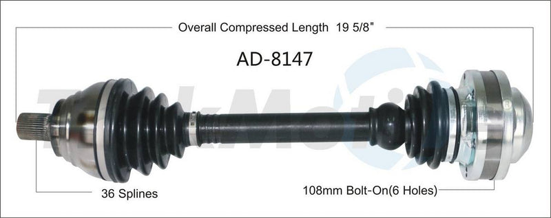 CV Axle Shaft – Front Driver Side