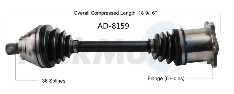 CV Axle Shaft – Front Driver Side