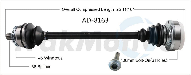 CV Axle Shaft – Rear