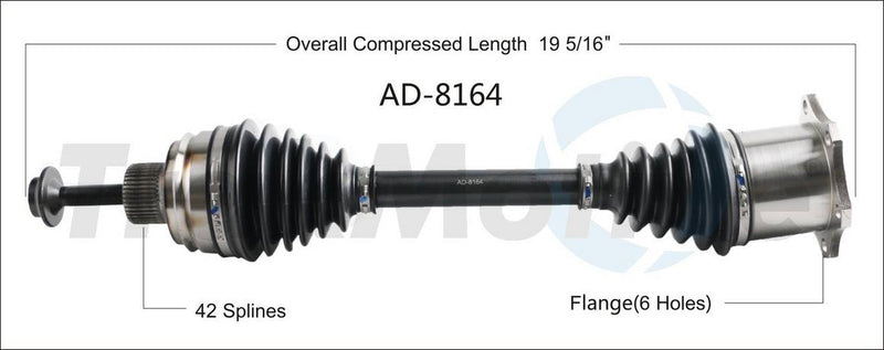 CV Axle Shaft – Front (Updated Design)