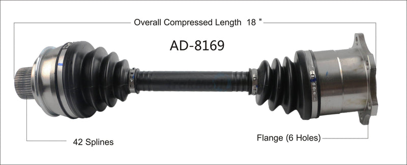 CV Axle Shaft – Front (Updated Design)