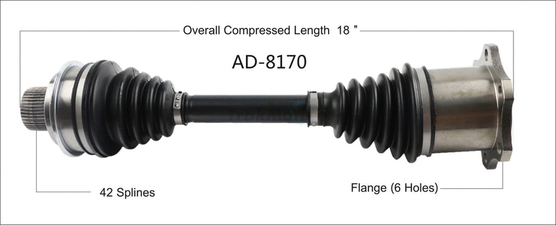 CV Axle Shaft – Front (Updated Design)
