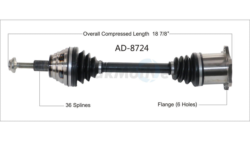 CV Axle Shaft – Front Driver Side