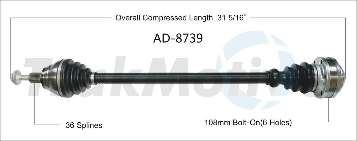 CV Axle Shaft – Front Passenger Side