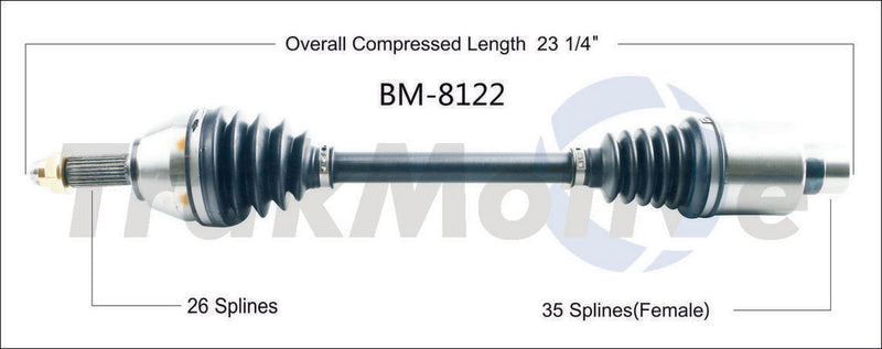 CV Axle Shaft – Front Passenger Side
