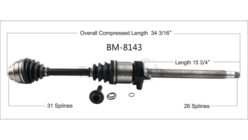CV Axle Shaft – Front Passenger Side