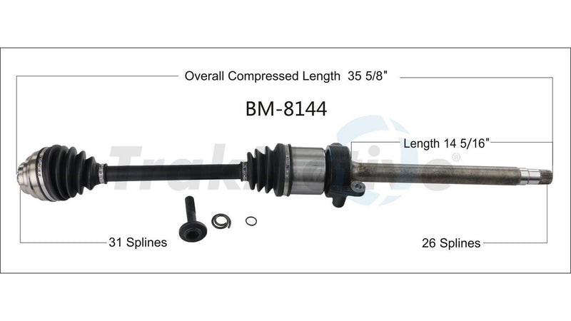 CV Axle Shaft – Front Passenger Side