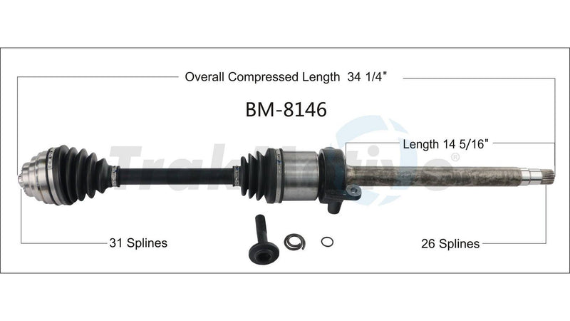 CV Axle Shaft – Front Passenger Side